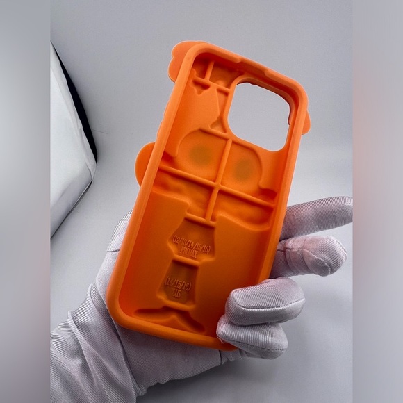 iPhone 15 Pro Max Case – 3D Orange Cartoon Monster Character - Picture 5 of 6